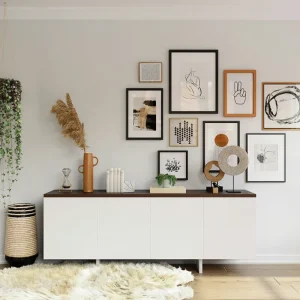 Floating Wall Desk with Drop Leaf